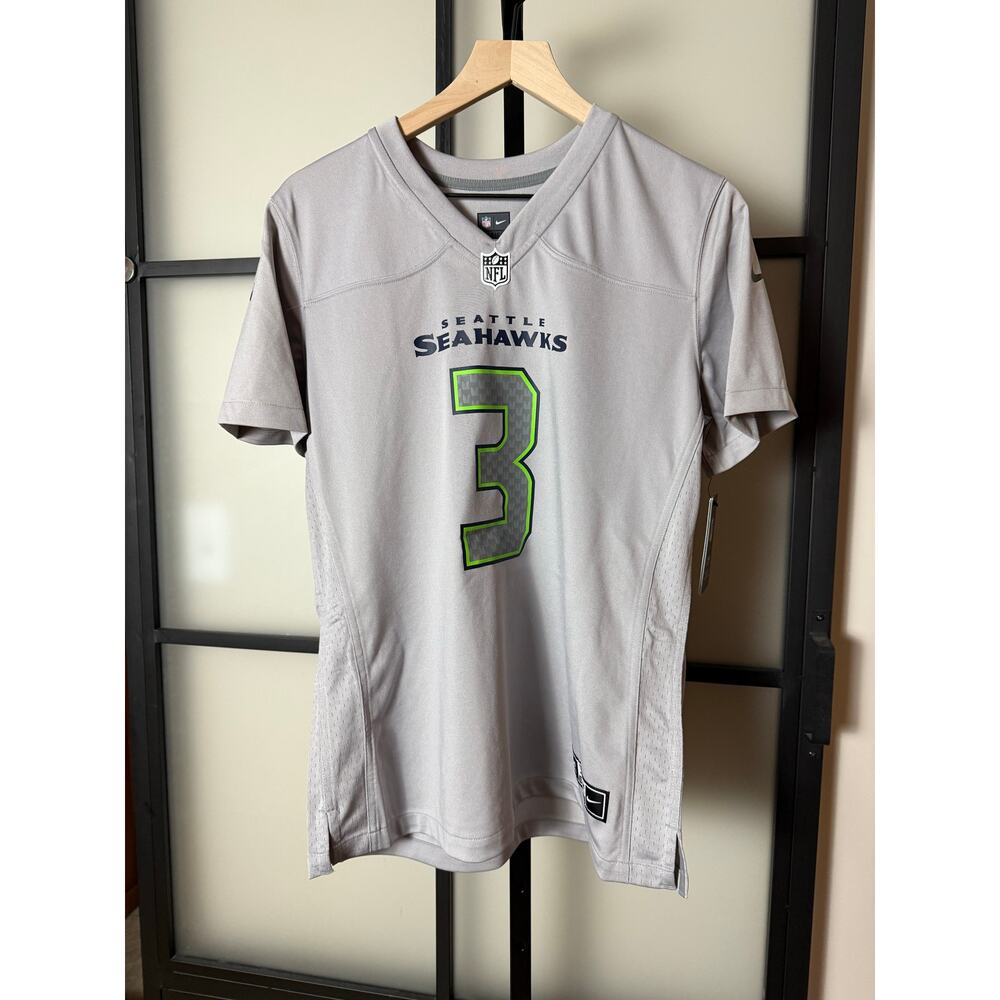 NWT NIKE NFL Seattle Seahawks Women's Jersey Wilson 3 Size Large